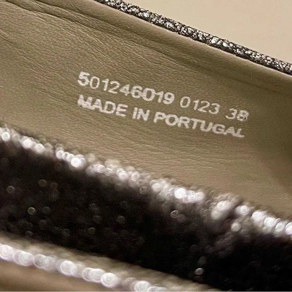 Fly London Silver and Black Flats with Chunky Sole - Picture 5 of 7